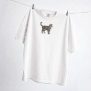 Kot Naszywka T-shirt oversize