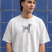 Dalmatyńczyk Naszywka T-shirt oversize
