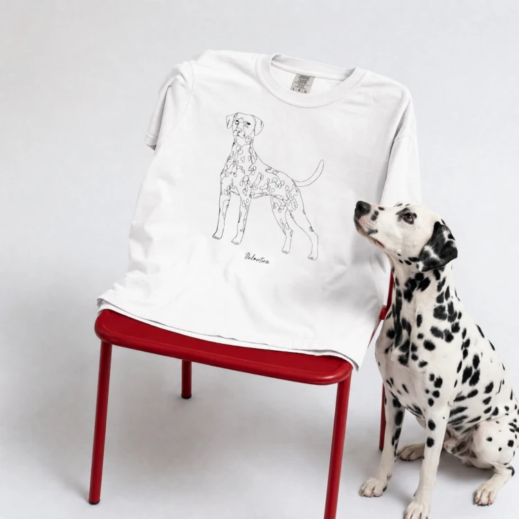 Dalmatyńczyk Outline T-shirt