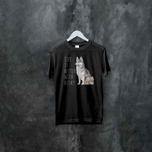 Life Is Better With Husky T-shirt