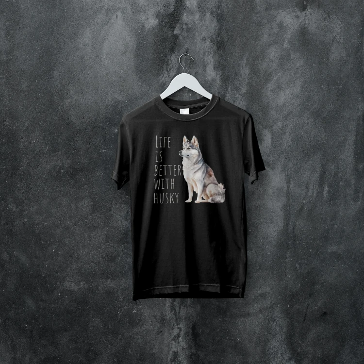 Life Is Better With Husky T-shirt