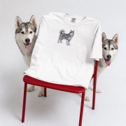 Husky Naszywka T-shirt oversize