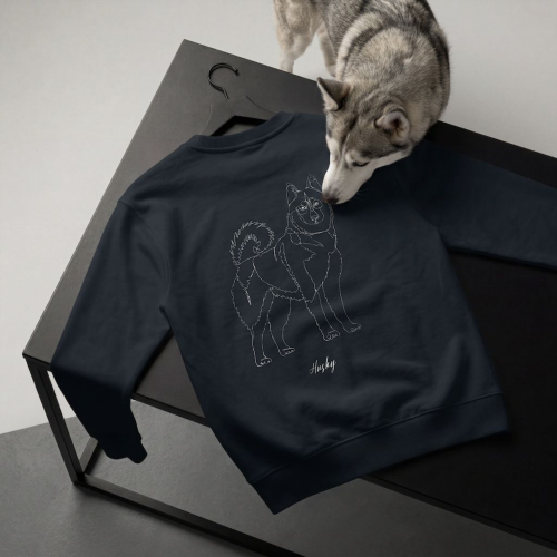 Husky Outline Bluza unisex
