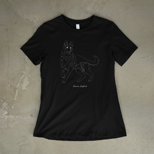 Owczarek Niemiecki Outline T-shirt