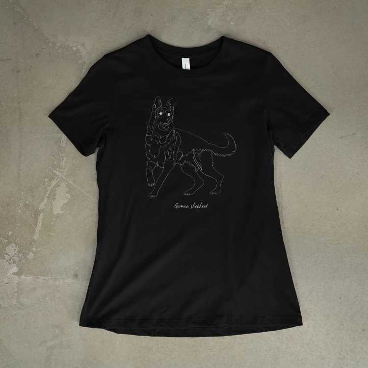 Owczarek Niemiecki Outline T-shirt