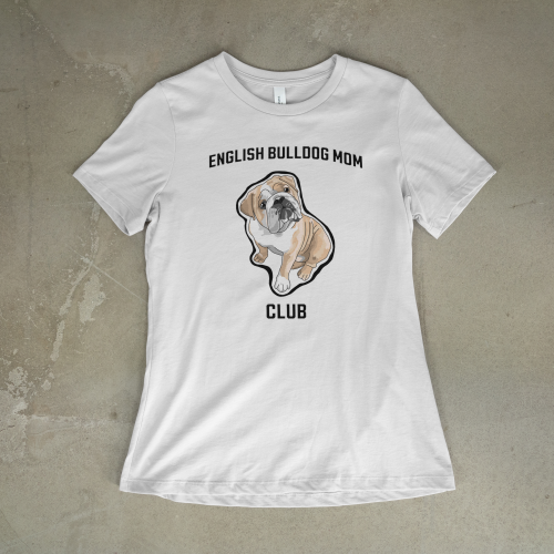 Buldog Angielski Mom Club T-shirt