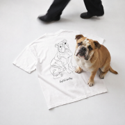 Buldog Angielski Outline T-shirt