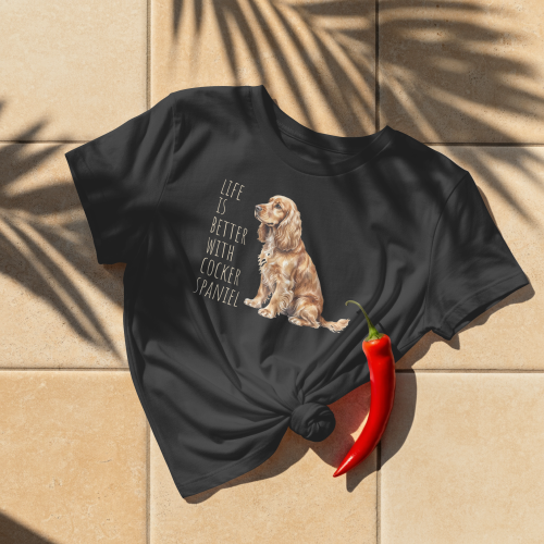 Life Is Better With Cocker Spaniel T-shirt