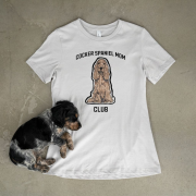Cocker Spaniel Mom Club T-shirt