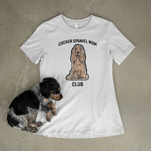 Cocker Spaniel Mom Club T-shirt