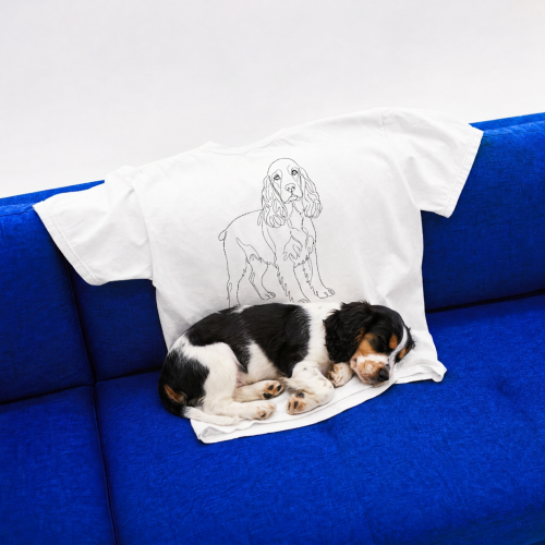 Cocker Spaniel Outline T-shirt