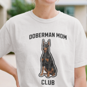 Doberman Mom Club T-shirt