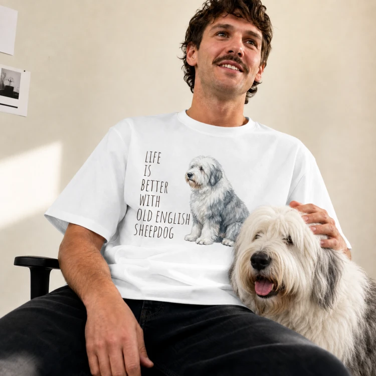 Life Is Better With Owczarek Staroangielski T-shirt