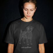 Jack Russell Terrier Outline T-shirt