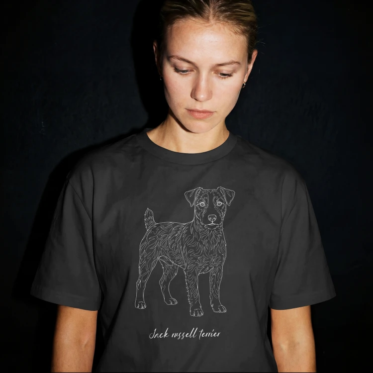 Jack Russell Terrier Outline T-shirt