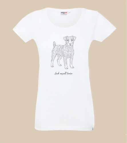 Jack Russell Terrier Outline T-shirt