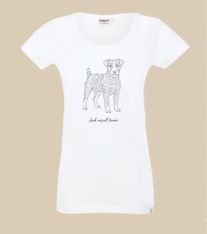 Jack Russell Terrier Outline T-shirt