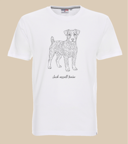 Jack Russell Terrier Outline T-shirt