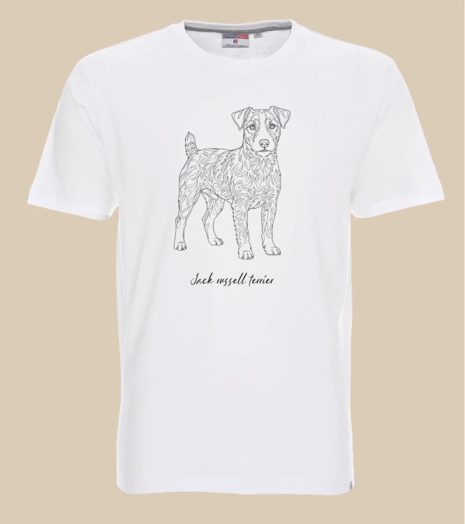 Jack Russell Terrier Outline T-shirt