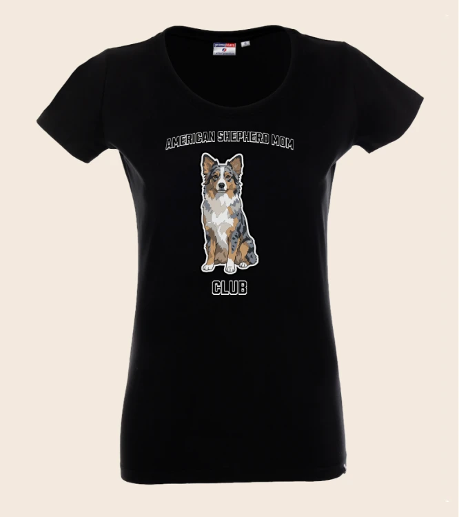 Owczarek Amerykański Mom Club T-shirt
