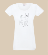 Akita Inu Outline T-shirt
