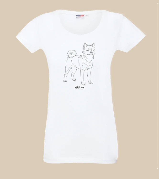 Akita Inu Outline T-shirt