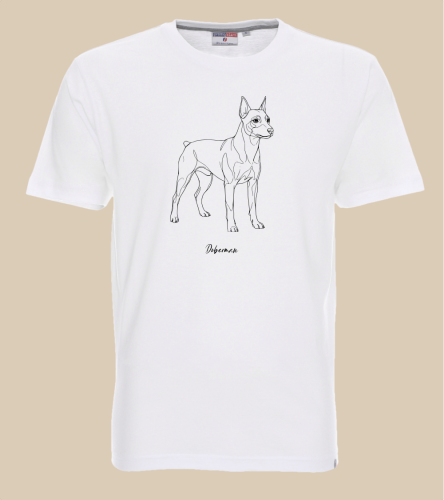 Doberman Outline T-shirt