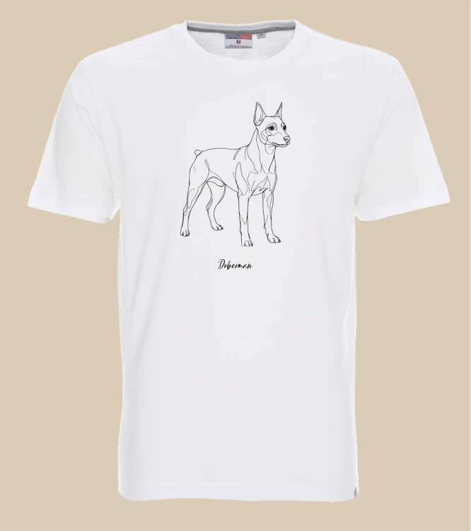 Doberman Outline T-shirt