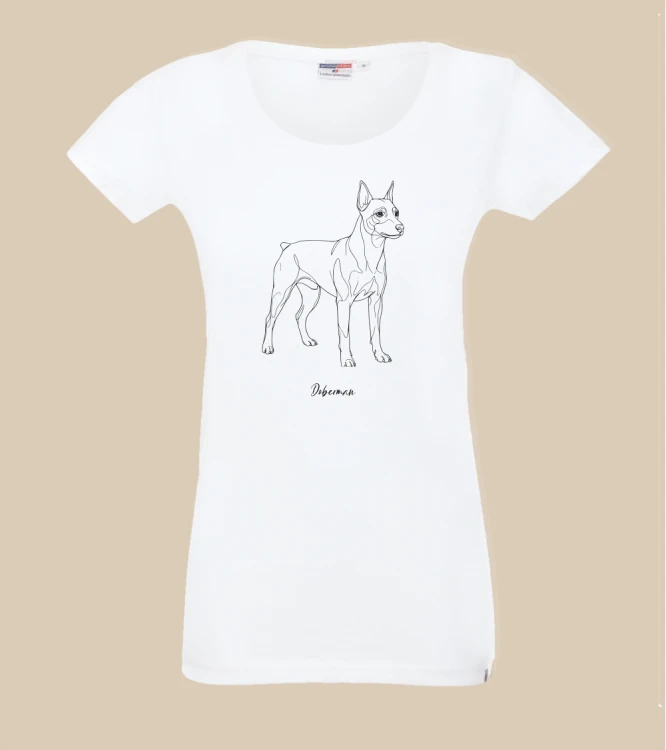 Doberman Outline T-shirt