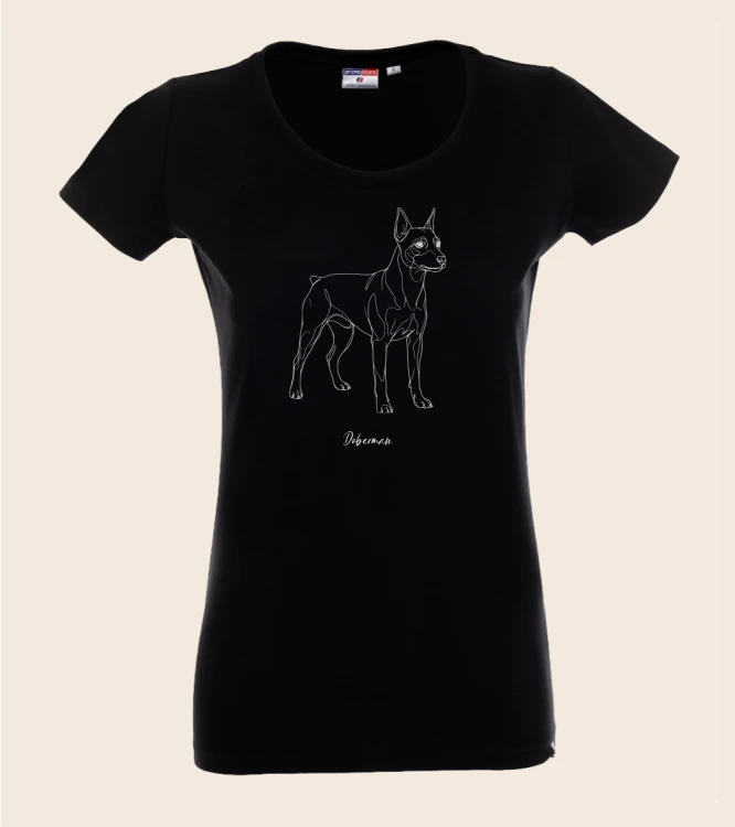 Doberman Outline T-shirt