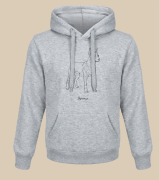 Doberman Outline Bluza z kapturem
