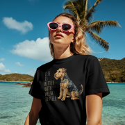 Life Is Better With Terrier Walijski T-shirt