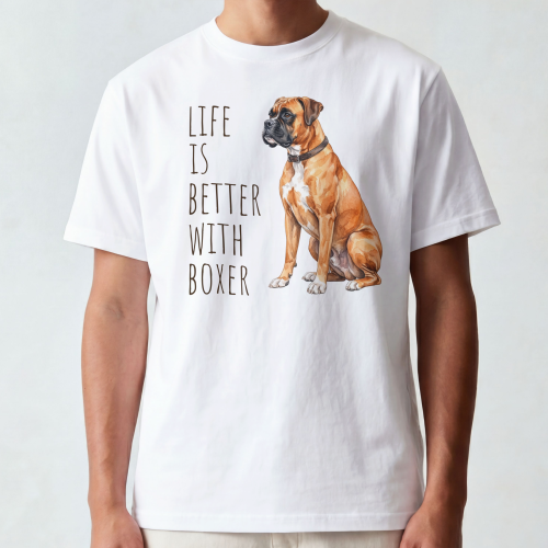 Life Is Better With Bokser T-shirt
