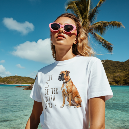 Life Is Better With Bokser T-shirt