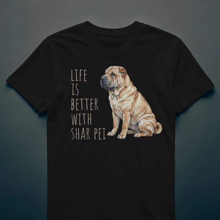 Life Is Better With Shar Pei T-shirt
