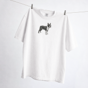 Boston Terrier Naszywka T-shirt oversize