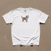 Kundelek Mały Naszywka T-shirt oversize