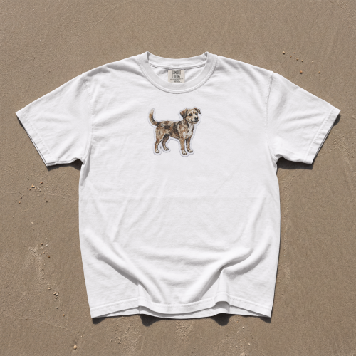 Kundelek Mały Naszywka T-shirt oversize