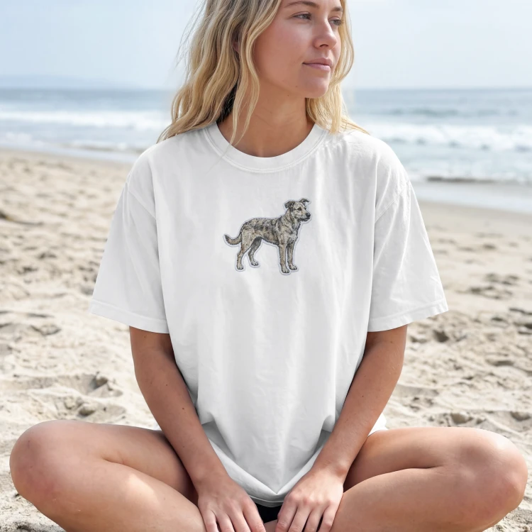Kundelek Średni Naszywka T-shirt oversize