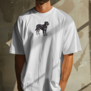 Kundelek Duży Naszywka T-shirt oversize