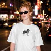 Kundelek Duży Naszywka T-shirt oversize