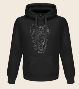 Kot Syberyjski Outline Bluza z kapturem