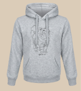 Kot Syberyjski Outline Bluza z kapturem