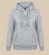 Kot Syberyjski Outline Bluza z kapturem
