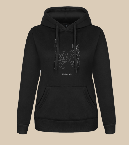 Rudy Kot Outline Bluza z kapturem