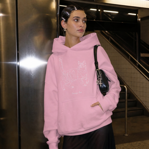 Rudy Kot Outline Bluza z kapturem