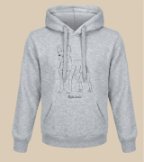 Boston Terrier Outline Bluza z kapturem