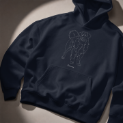 Berneński Pies Pasterski Outline Bluza z kapturem