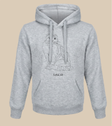 Kot Szkocki Zwisłouchy Outline Bluza z kapturem