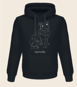 Buldog Angielski Outline Bluza z kapturem